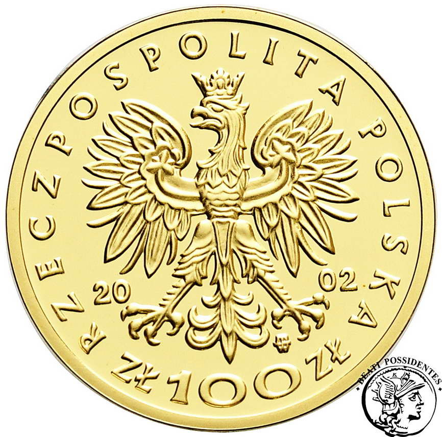 Polska III RP 100 złotych 2002 Władysław Jagiełło st.L-